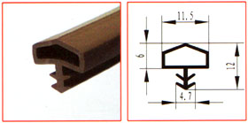 PVC wooden door seal