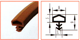 PVC wooden door seal