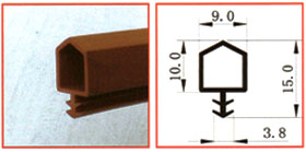 PVC wooden door seal