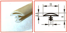 PVC wooden door seal