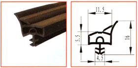 PVC wooden door seal